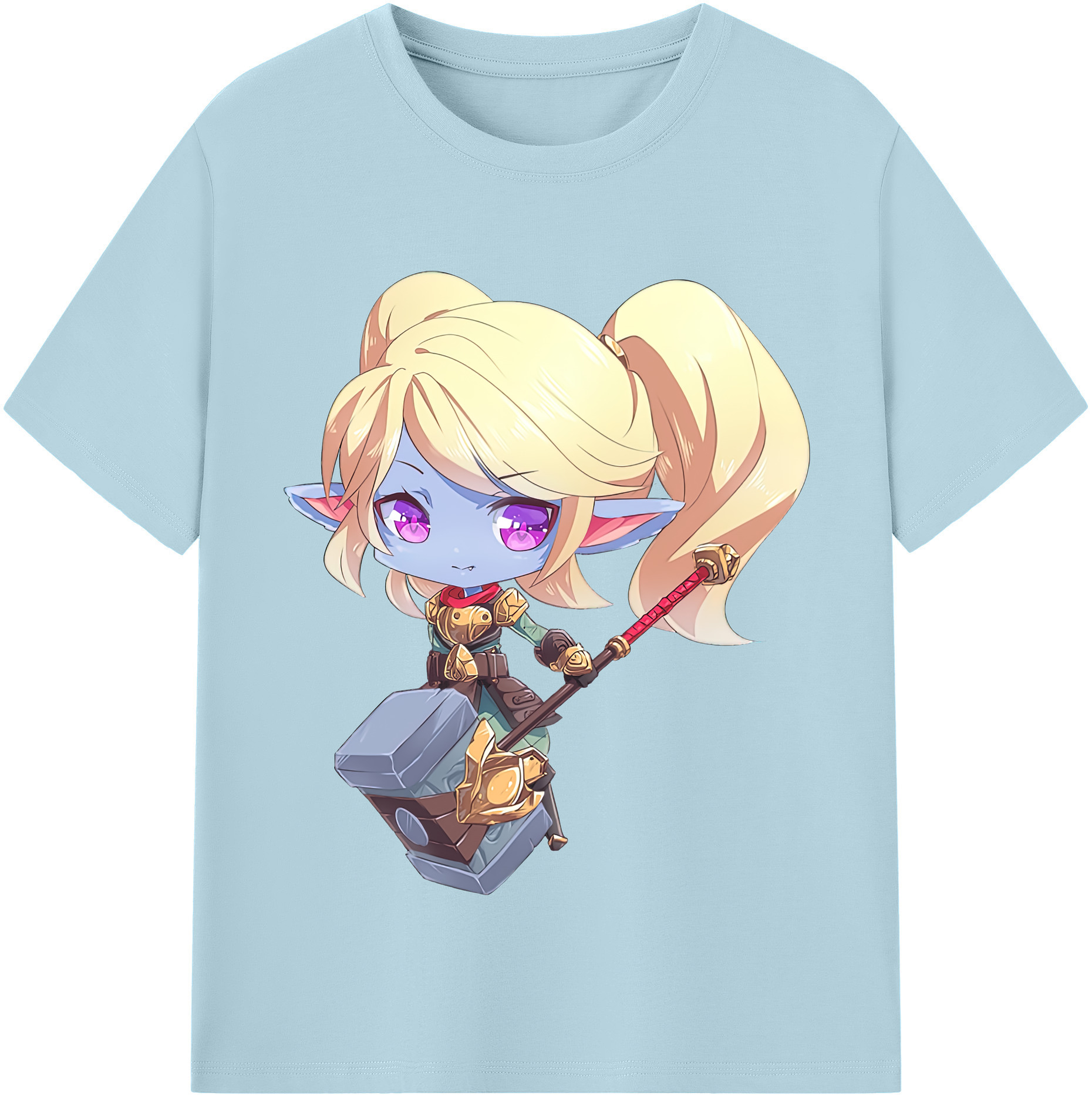 リーグ・オブ・レジェンド League of Legends LOL 綿100％半袖Tシャツ（フロントプリント）
